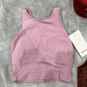 NWT Pink Lululemon Align High Neck Tank size 4